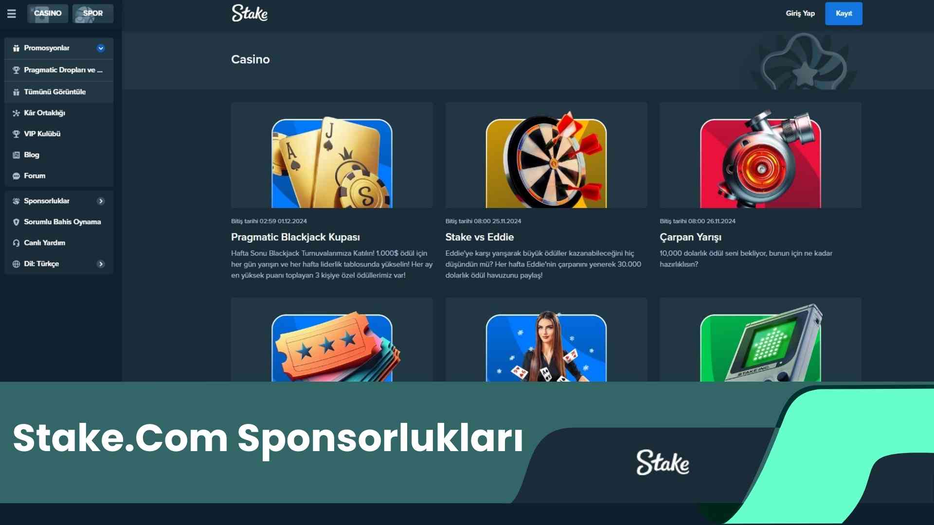 Stake.Com Sponsorlukları