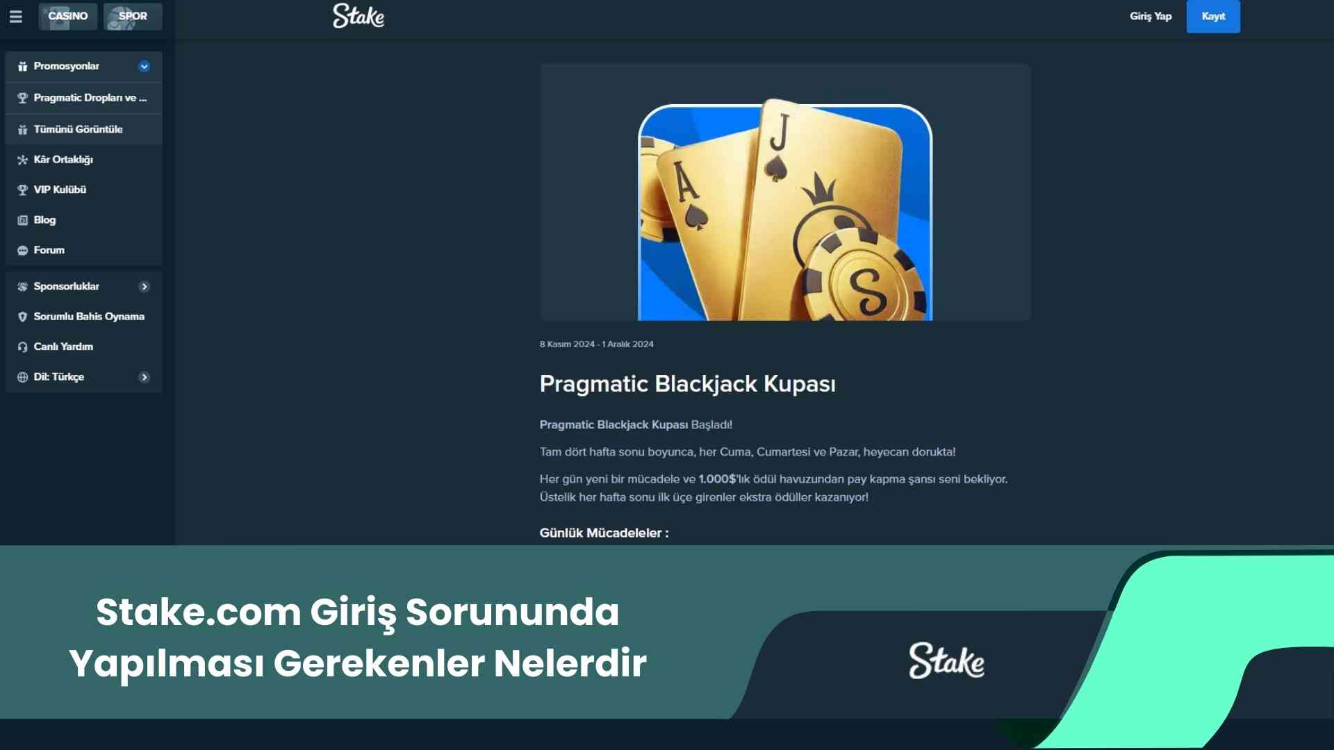 Stake.com Giriş Sorununda Yapılması Gerekenler Nelerdir